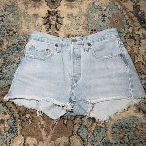 Light Blue Denim Women Shorts